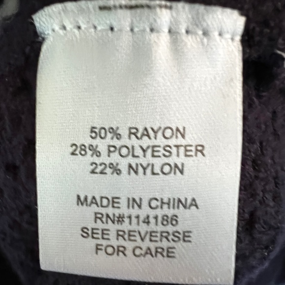 NWOT ELEVEN ELEVEN Women's Navy & White Stipe Long Sleeve Cardigan - Picture 10 of 10